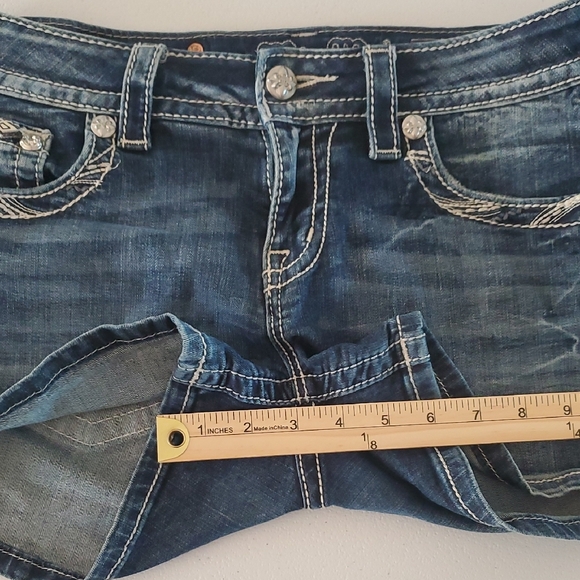 Miss Me Dark Blue Jean Shorts - Picture 11 of 11